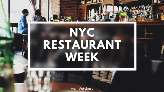 New York City Restaurant Week 2020